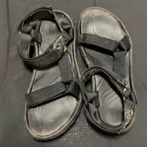 Teva Hurricane Trail Sandals - Black XLT2 Sz‎ Women's 7 Men's 6 EU 38 Pre-owned